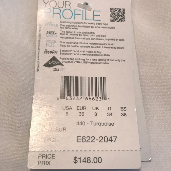 NWT Profile Gottex Tutti Frutti Laser Cut - Picture 5 of 6